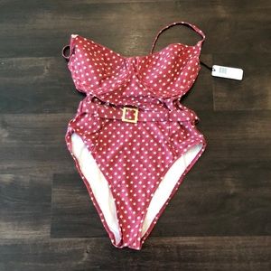 Red and Star One Piece Swimsuit